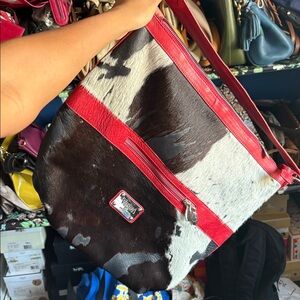 Leather and Fur Purse